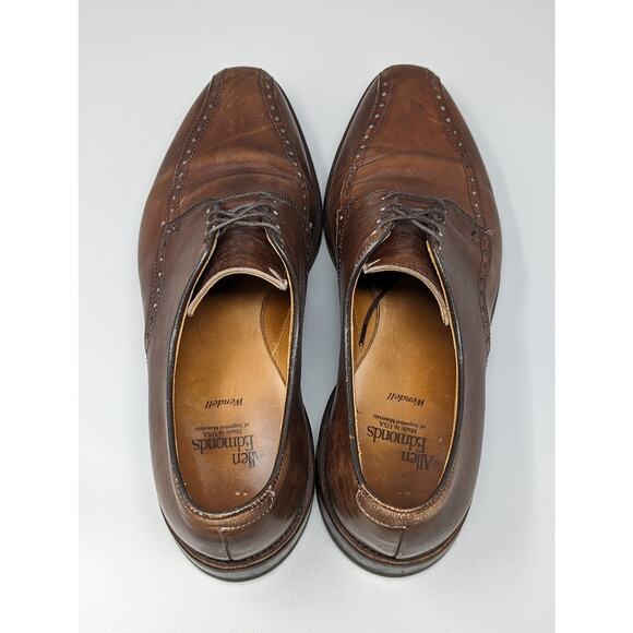 Allen Edmonds Men\'s Wendell Dark Brown Oxford Dress Shoes Size 9 D